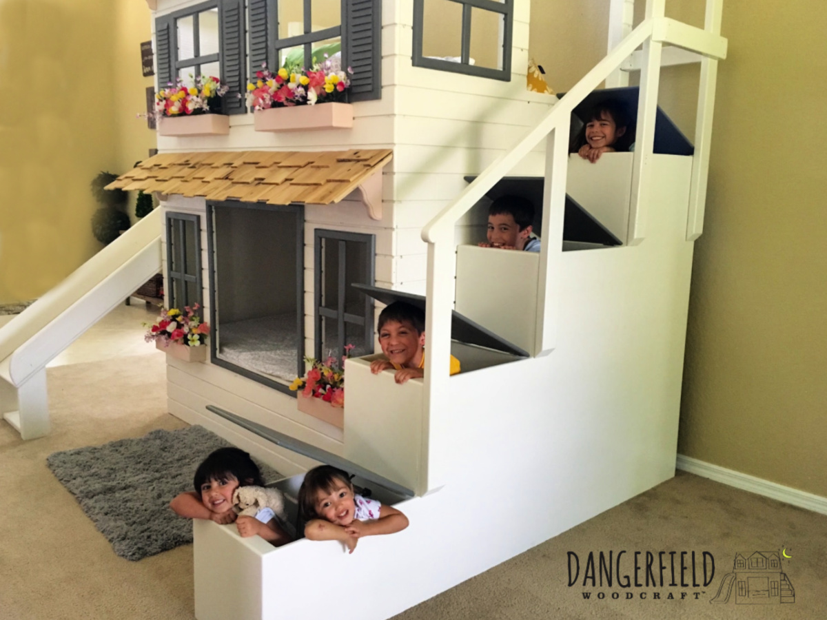 fun bunk beds with slides